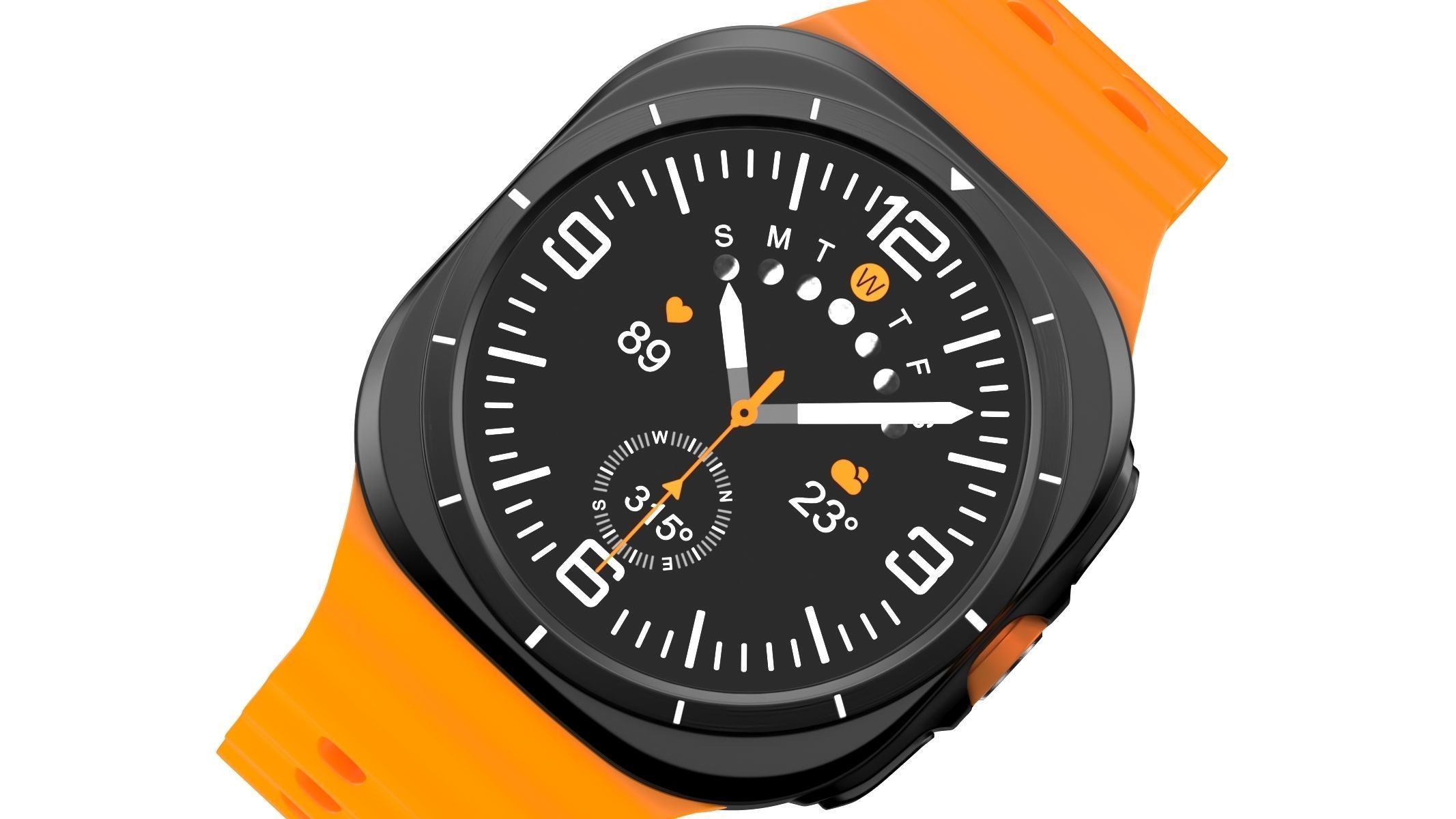 Samsung Galaxy Watch Ultra Titanium Gray 3D model_3