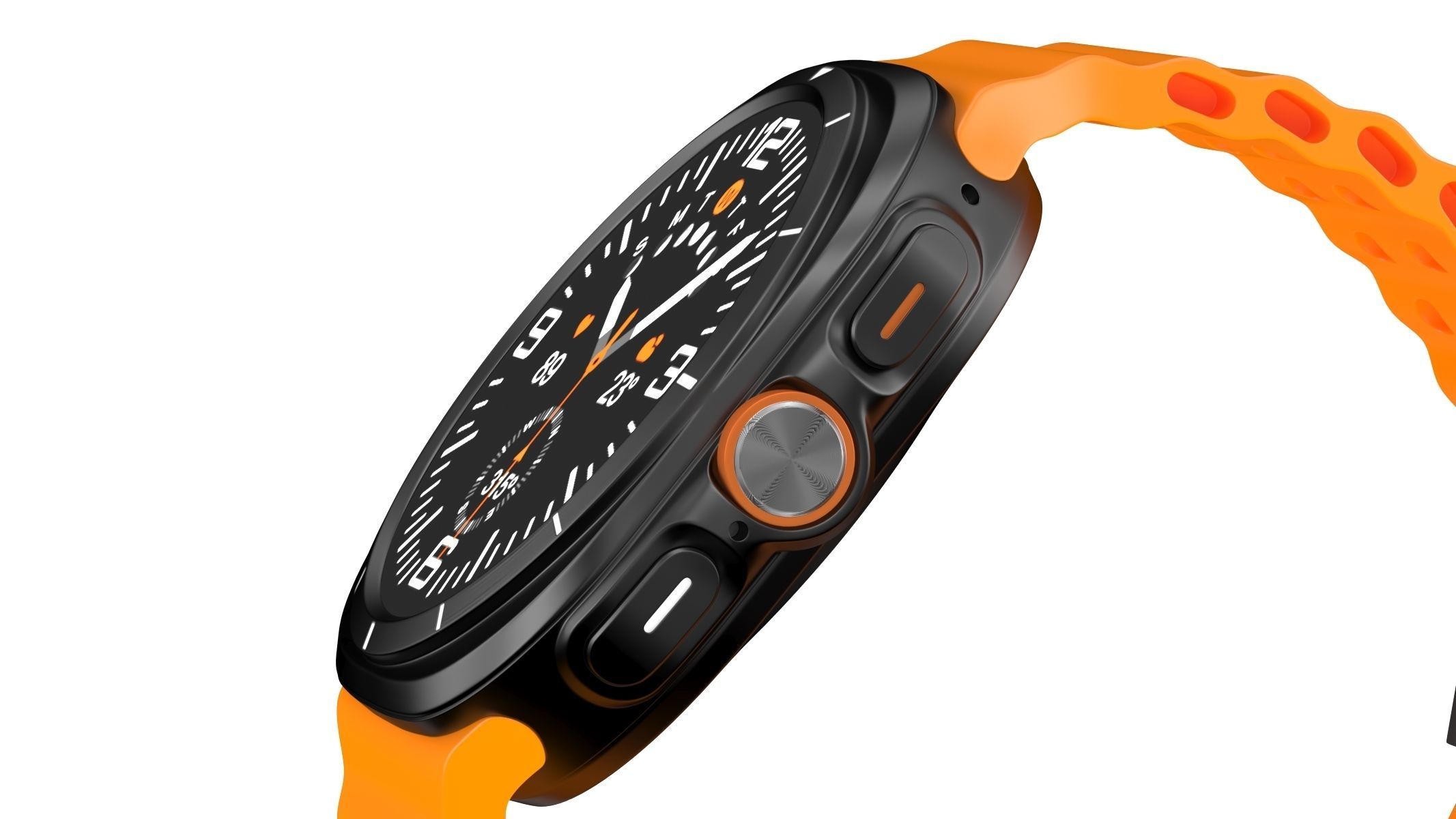 Samsung Galaxy Watch Ultra Titanium Gray 3D model_6