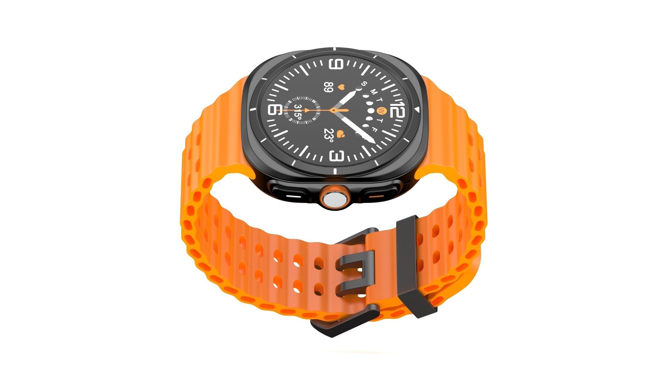 Samsung Galaxy Watch Ultra Titanium Gray 3D model_7