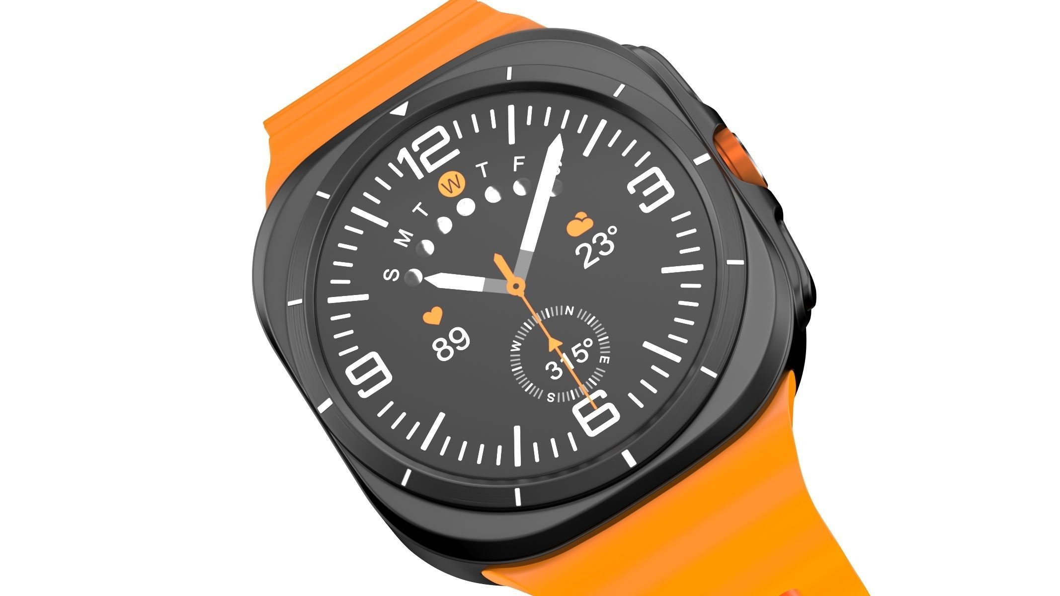 Samsung Galaxy Watch Ultra Titanium Gray 3D model_2