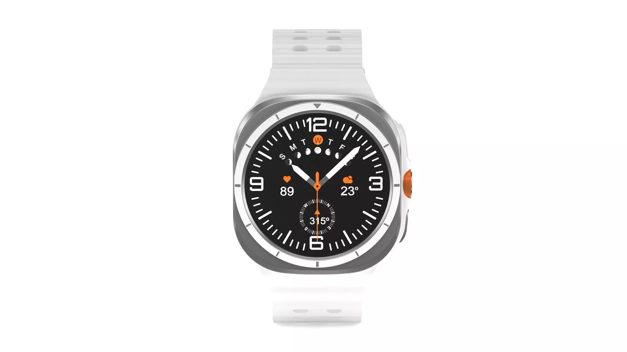 Samsung Galaxy Watch Ultra Titanium White 3D model_0