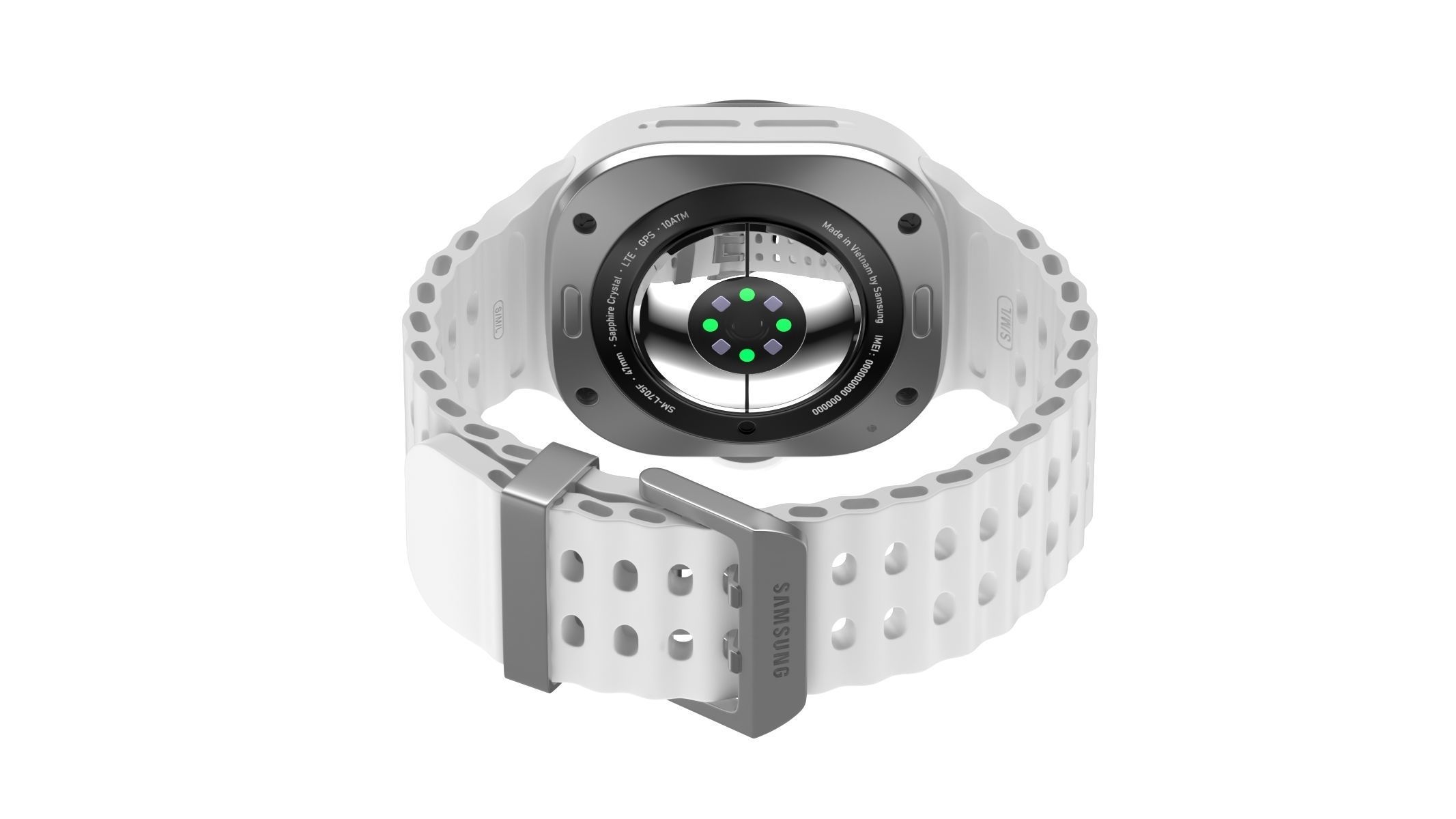 Samsung Galaxy Watch Ultra Titanium White 3D model_8