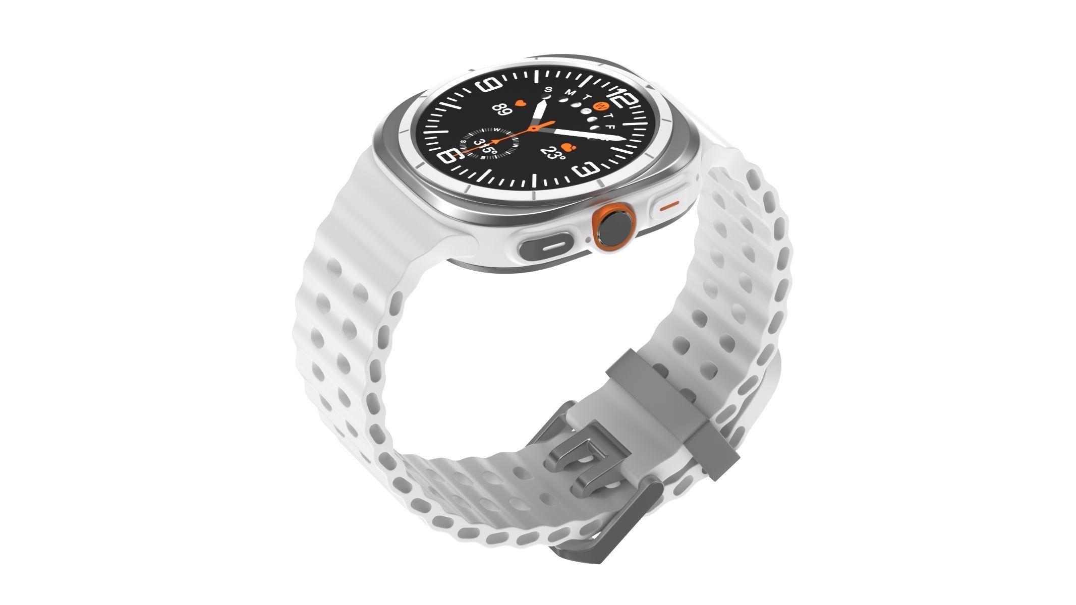 Samsung Galaxy Watch Ultra Titanium White 3D model_9