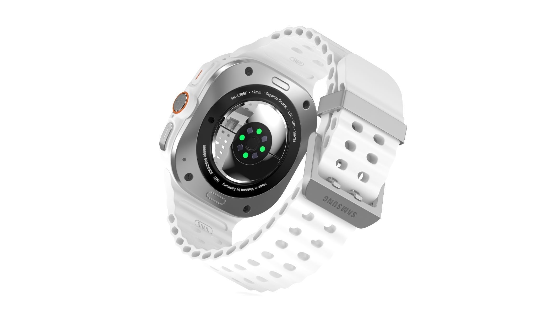 Samsung Galaxy Watch Ultra Titanium White 3D model_4