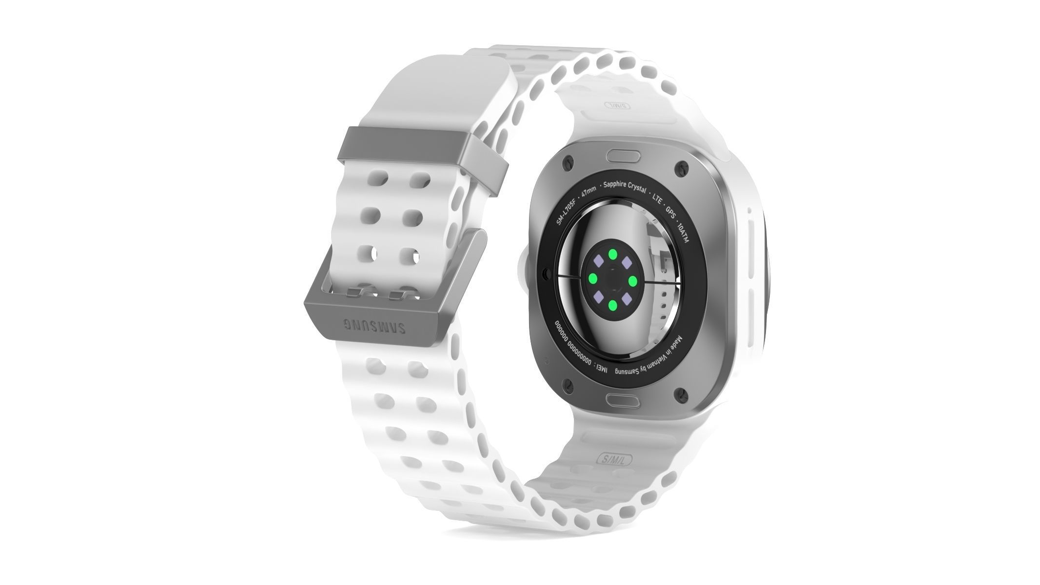Samsung Galaxy Watch Ultra Titanium White 3D model_5