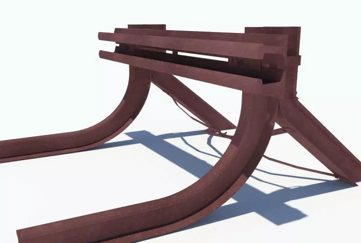 Buffer Stop railway 3D model