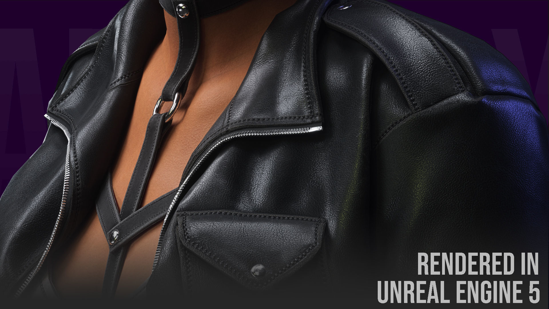 Modular Girl 01 Low-poly 3D model_7