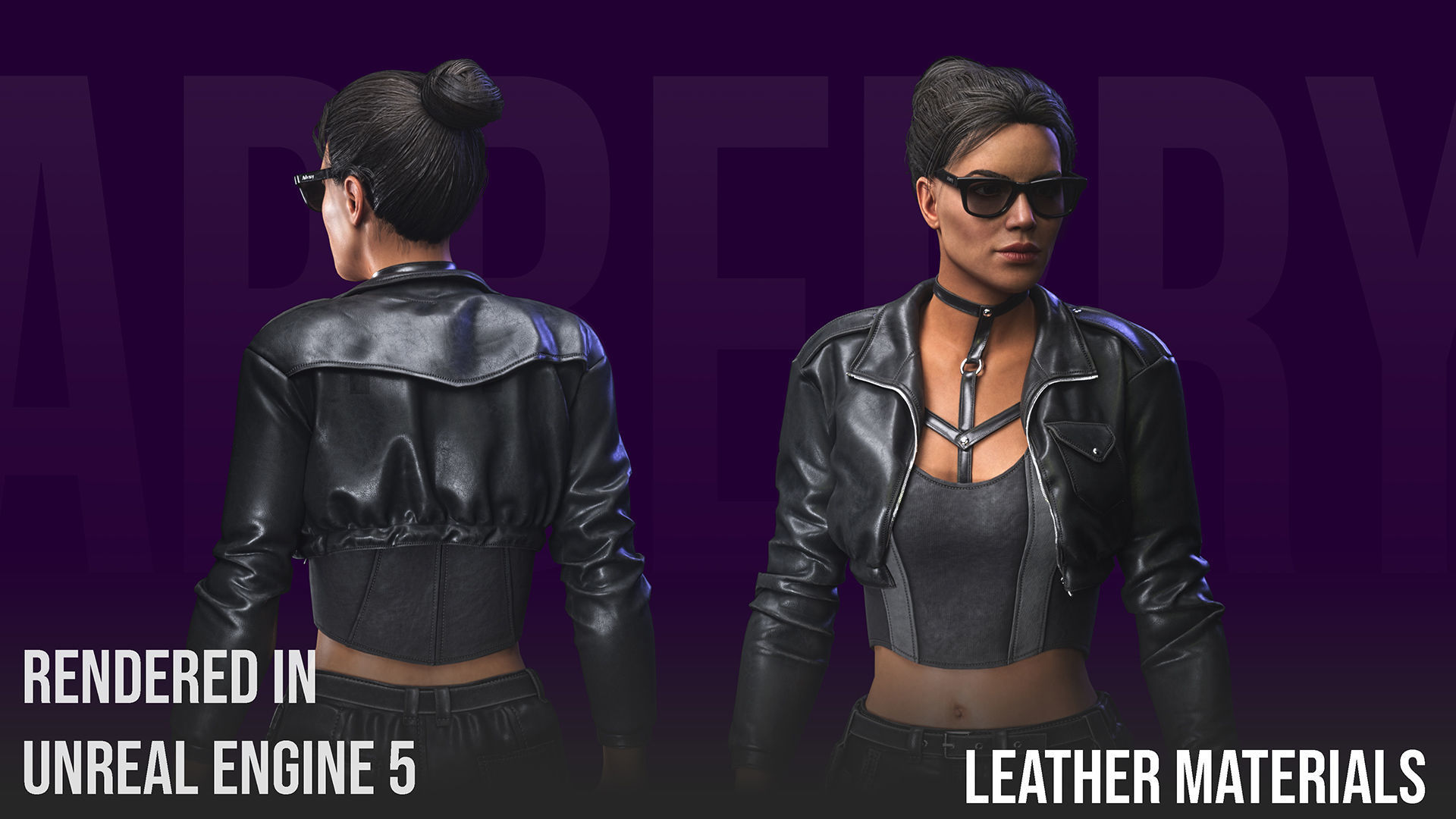 Modular Girl 01 Low-poly 3D model_6