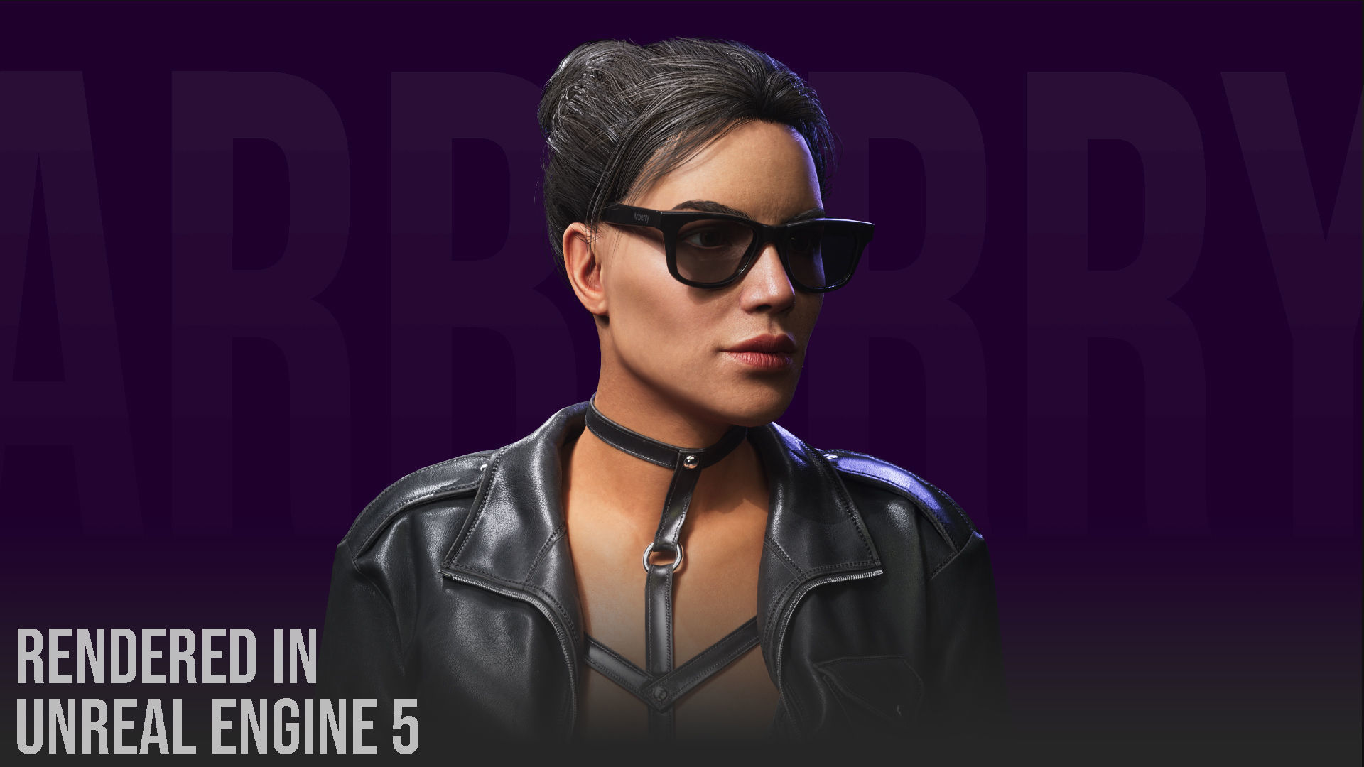 Modular Girl 01 Low-poly 3D model_3