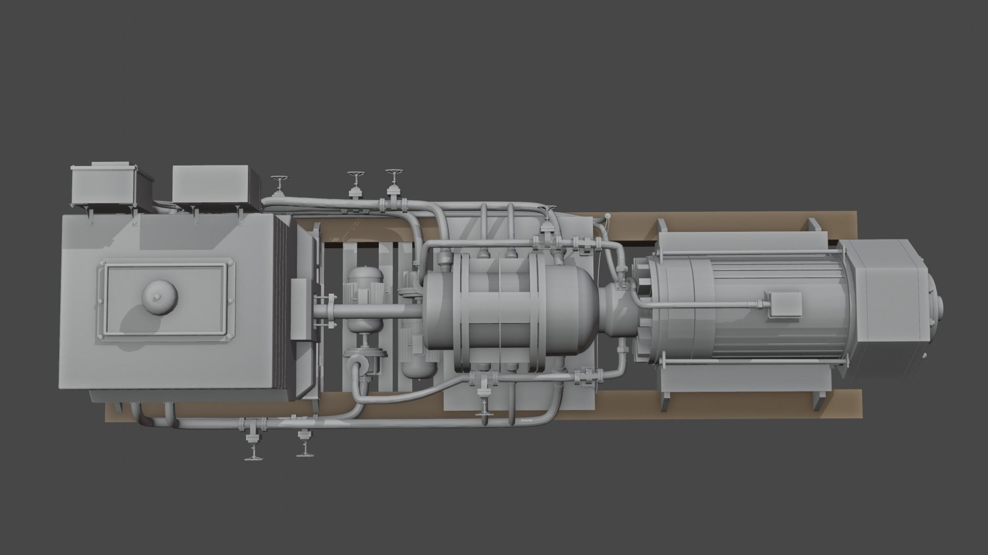 Old Rusted Machinery Device 3D model 3D model_5