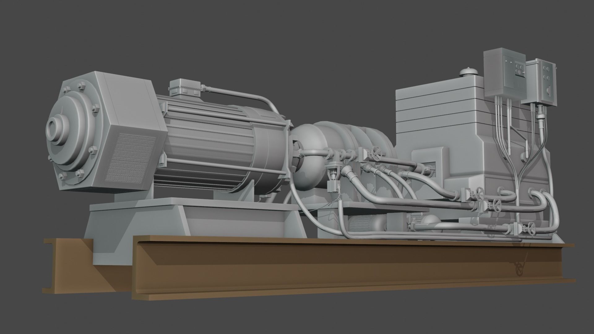 Old Rusted Machinery Device 3D model 3D model_4