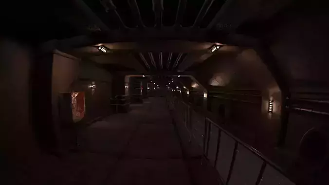 Underground Tunnel 3D Realistic Model