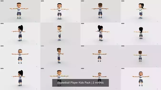 Basketball Player Kids Pack