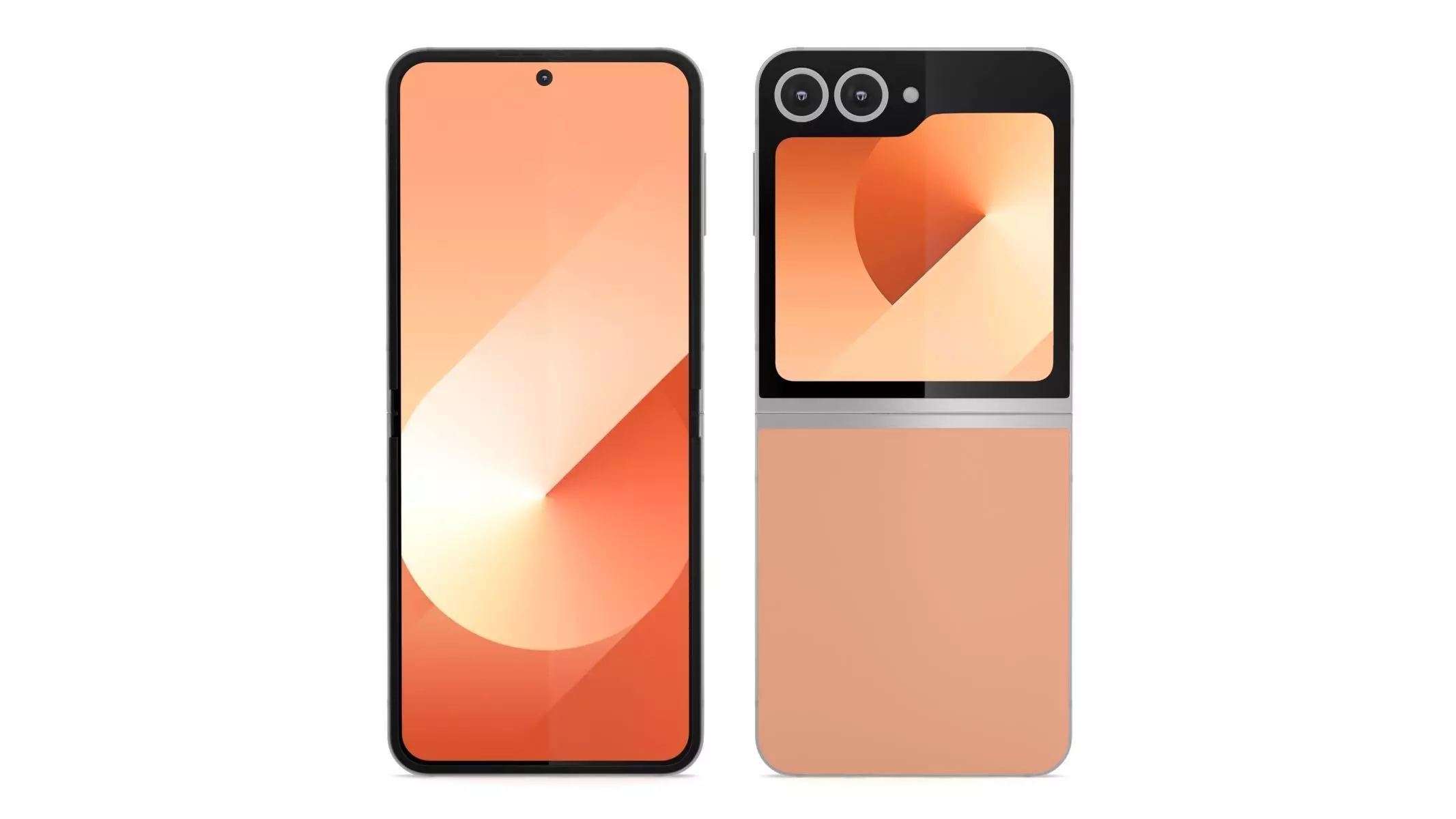 Samsung Galaxy Z Flip6 Peach 3D model