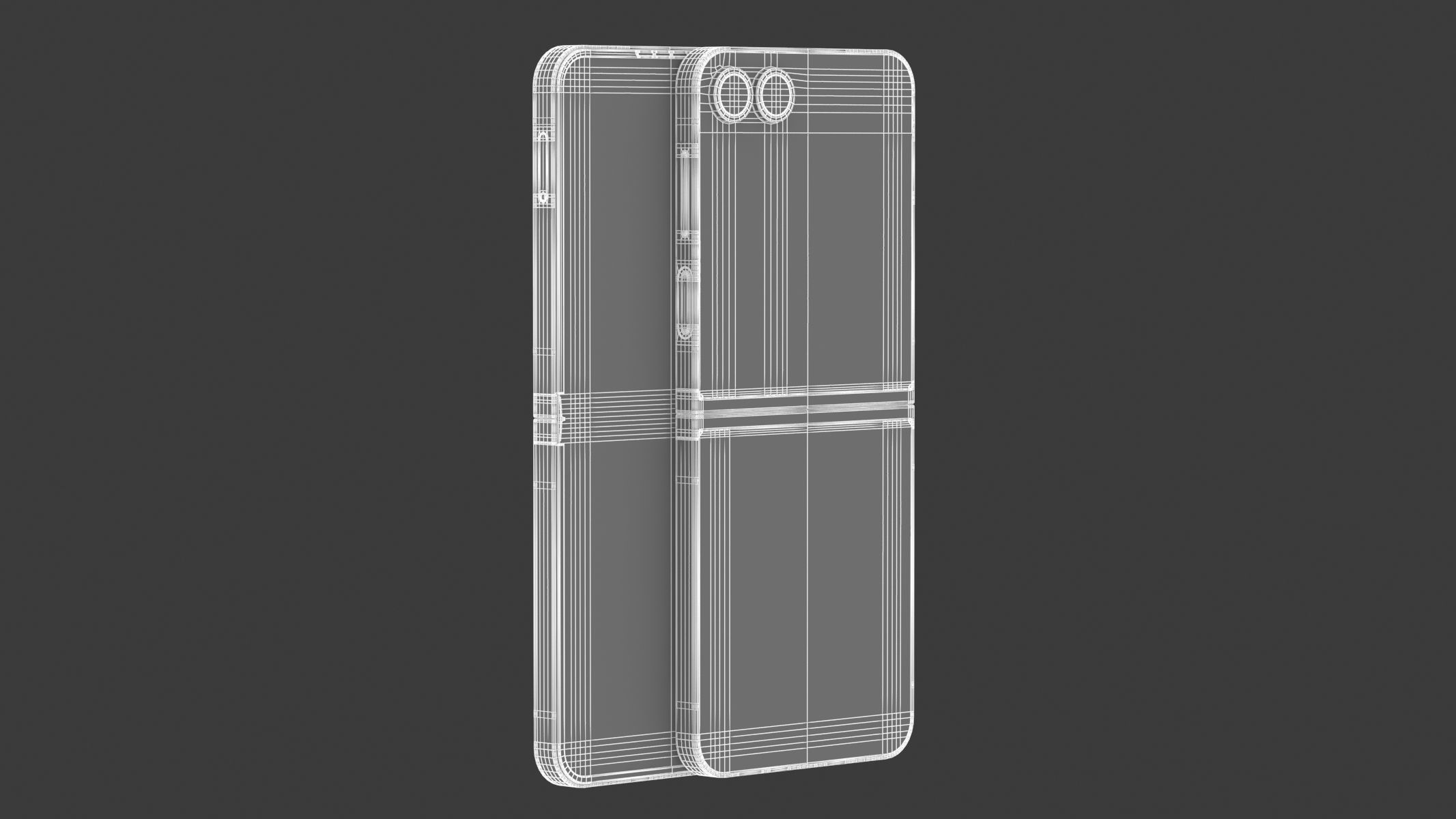 Samsung Galaxy Z Flip6 Silver Shadow 3D model_11