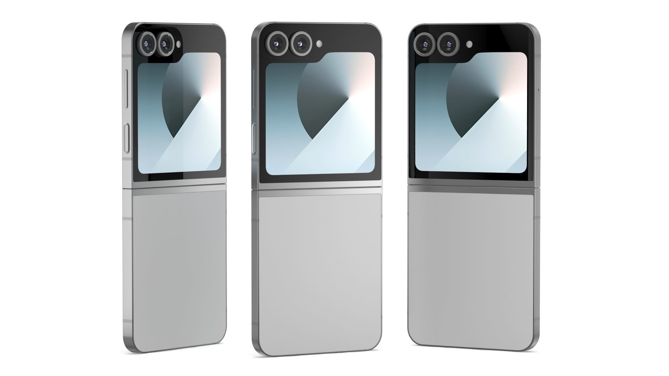 Samsung Galaxy Z Flip6 Silver Shadow 3D model_8