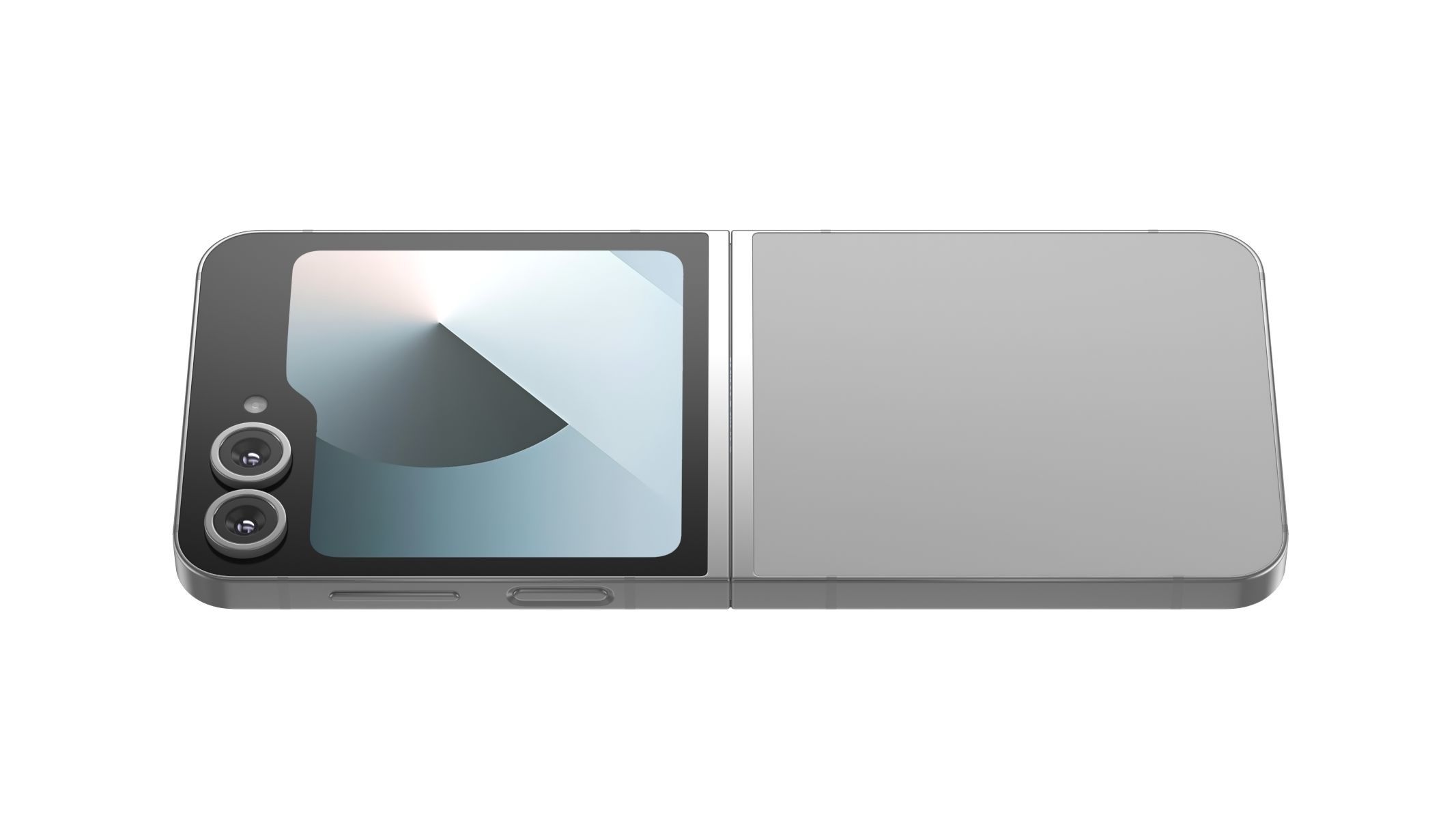 Samsung Galaxy Z Flip6 Silver Shadow 3D model_2