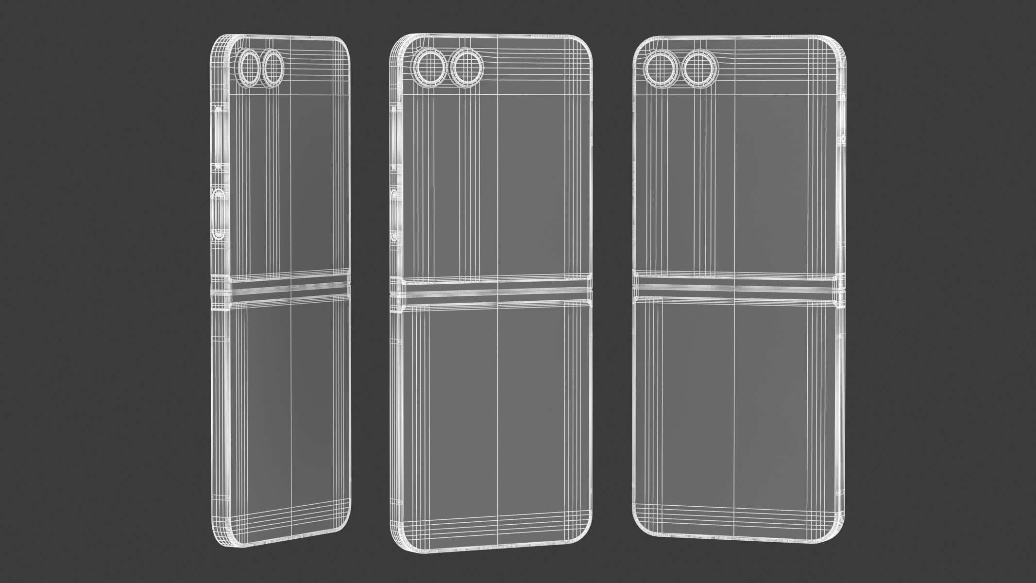 Samsung Galaxy Z Flip6 Silver Shadow 3D model_18