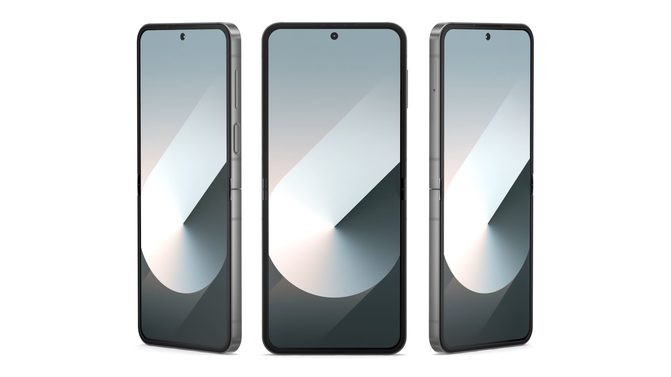 Samsung Galaxy Z Flip6 Silver Shadow 3D model_7