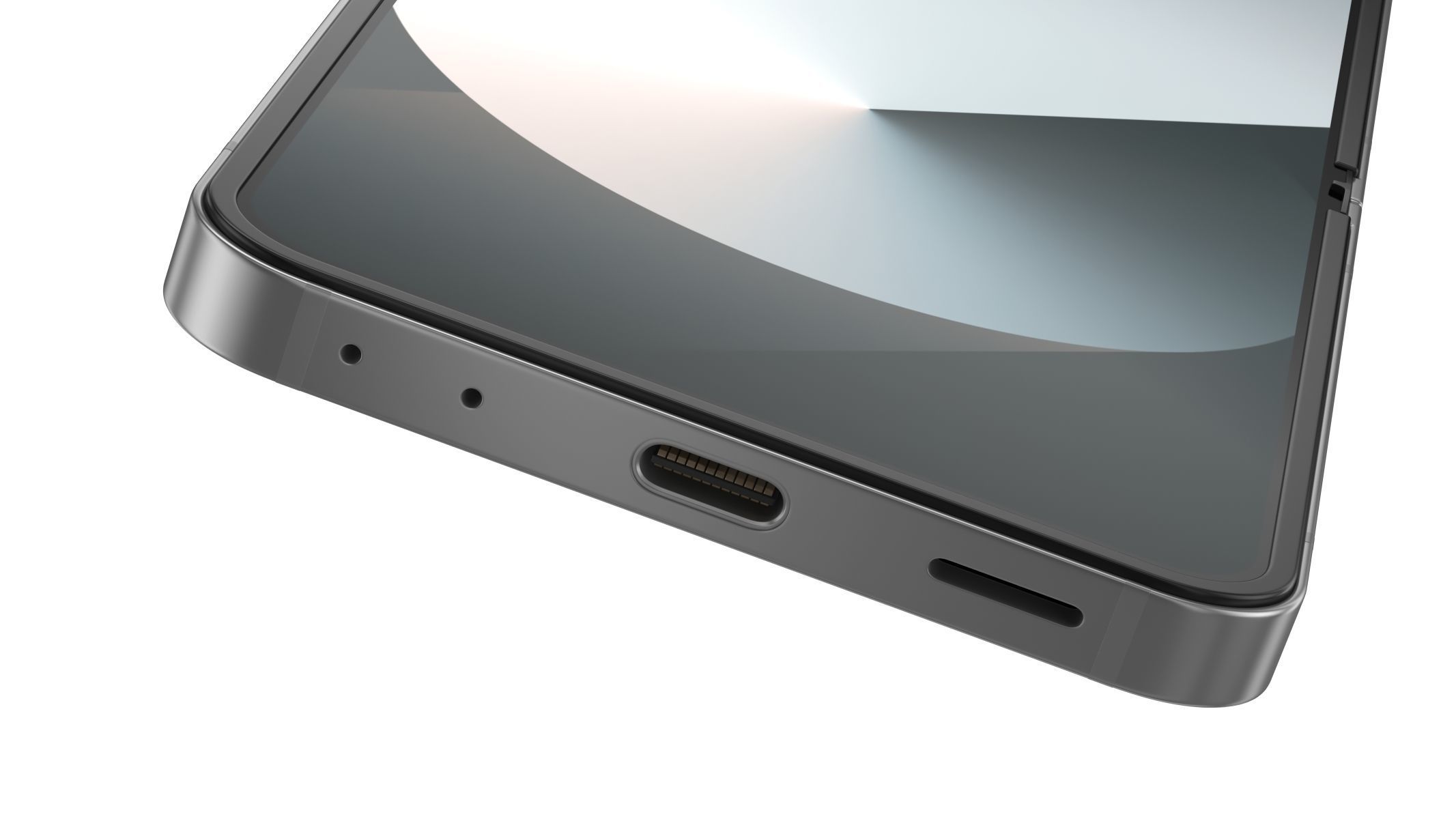 Samsung Galaxy Z Flip6 Silver Shadow 3D model_5