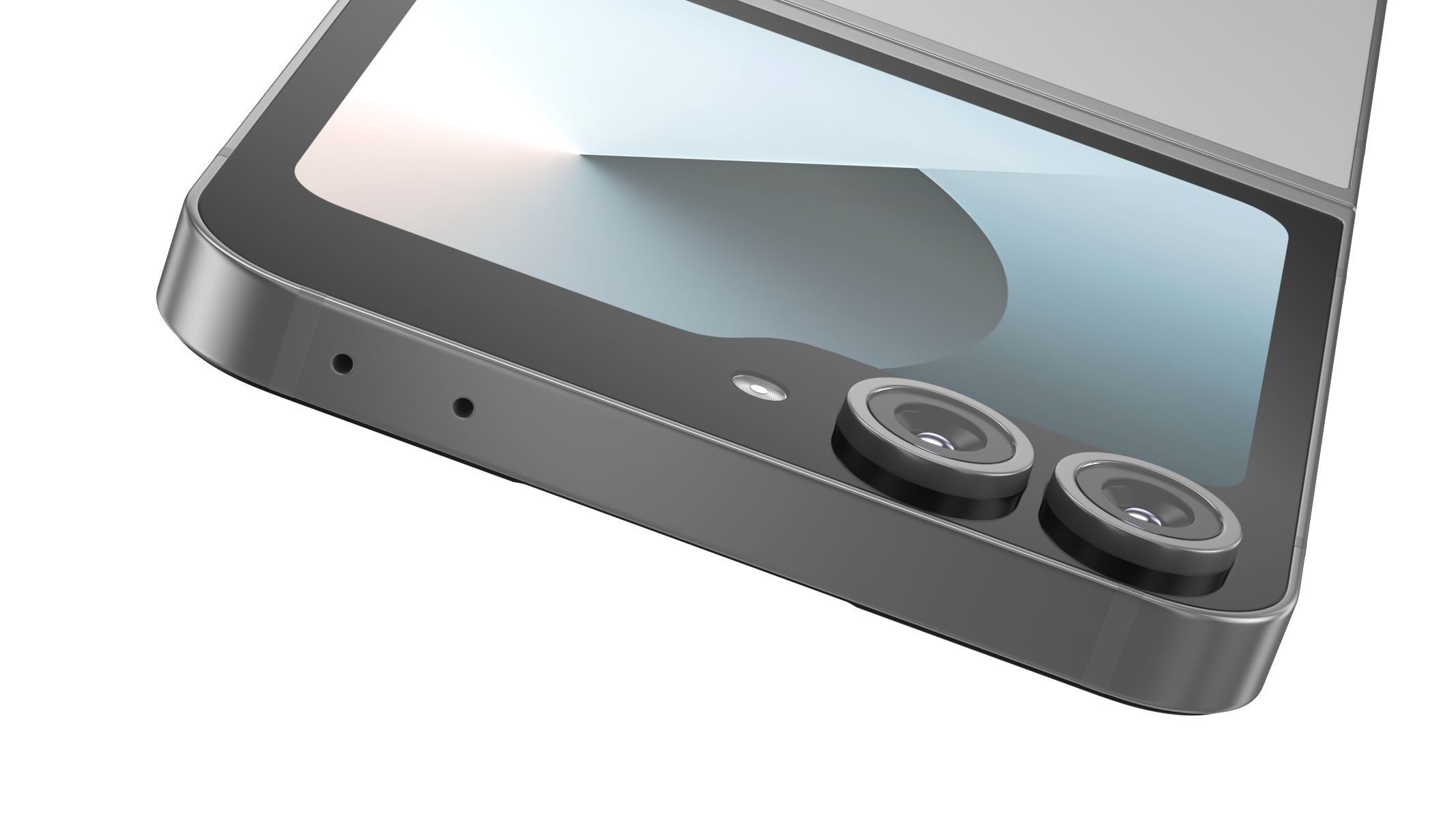 Samsung Galaxy Z Flip6 Silver Shadow 3D model_6