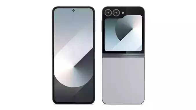 Samsung Galaxy Z Flip6 Silver Shadow 3D model