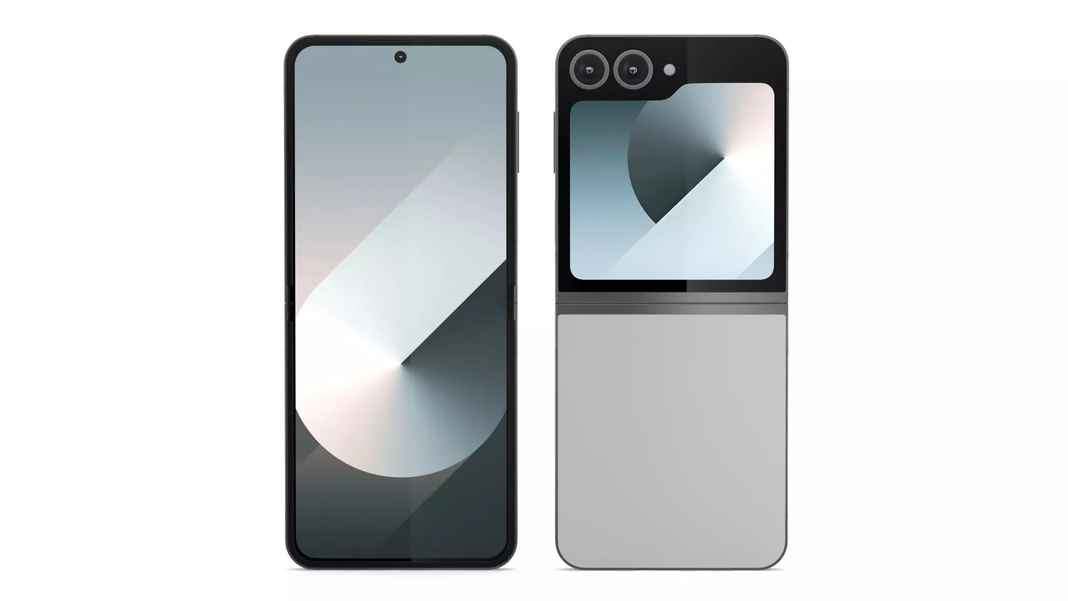 Samsung Galaxy Z Flip6 Silver Shadow 3D model_0