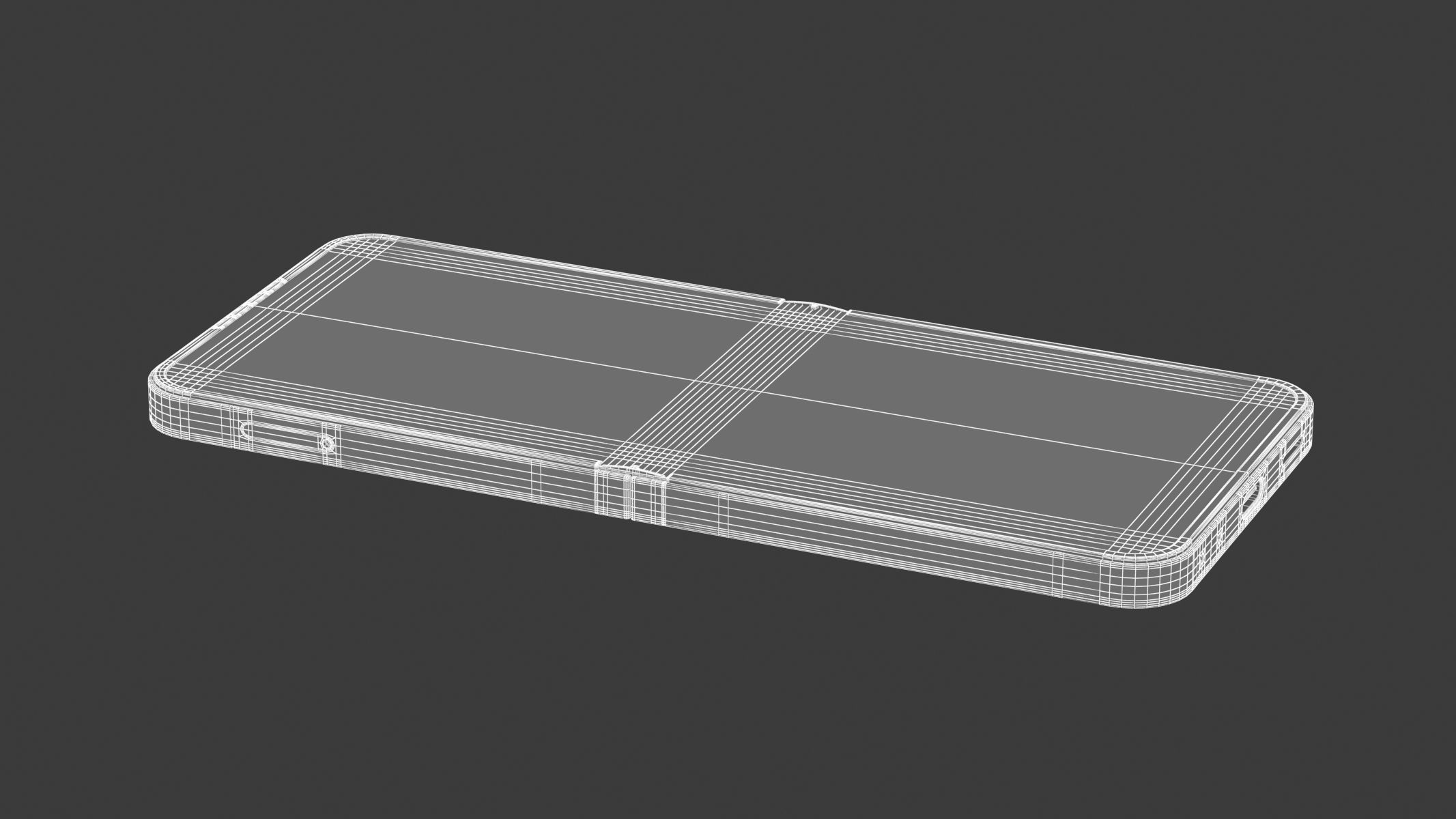 Samsung Galaxy Z Flip6 Silver Shadow 3D model_14