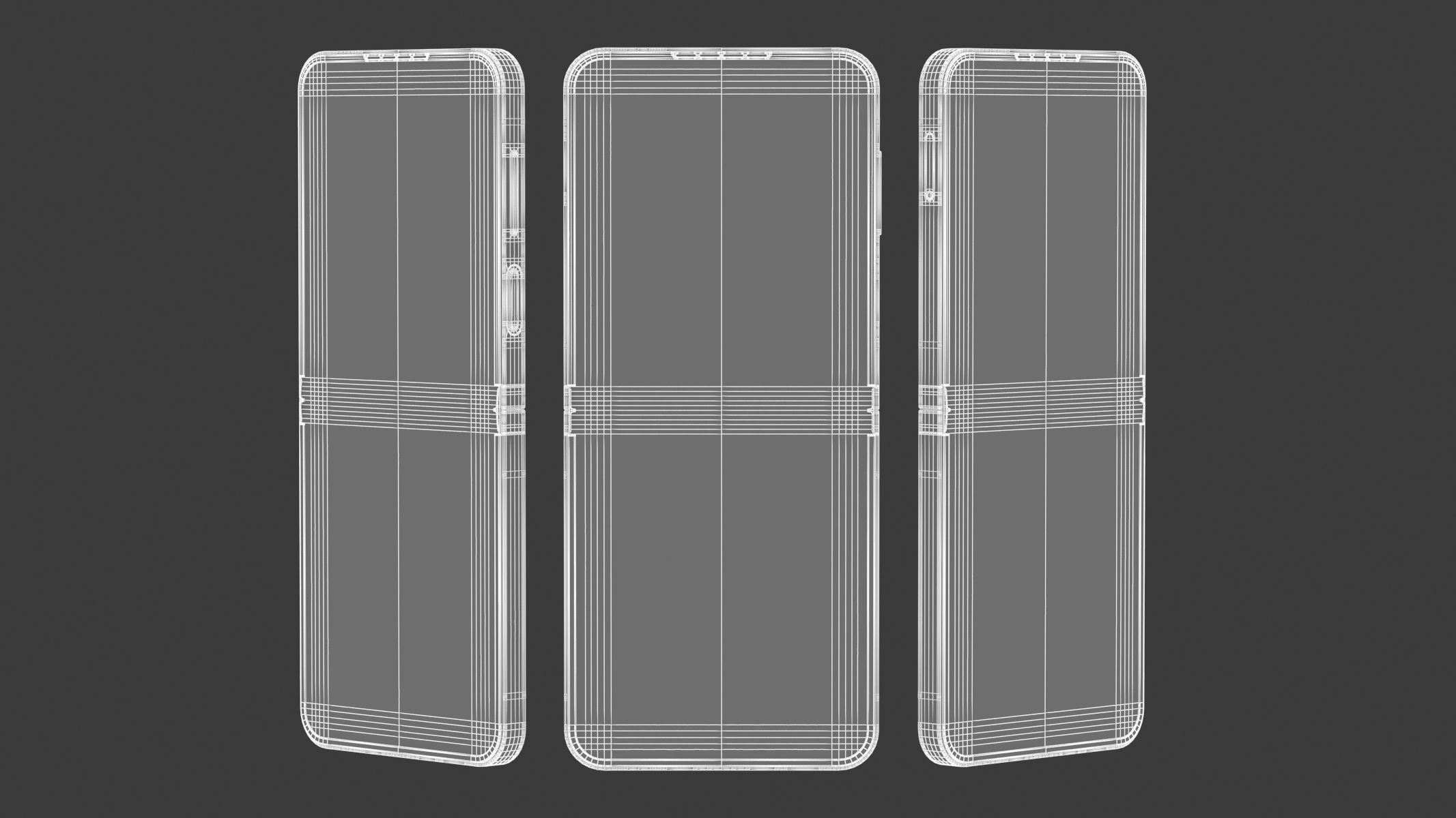 Samsung Galaxy Z Flip6 Silver Shadow 3D model_17