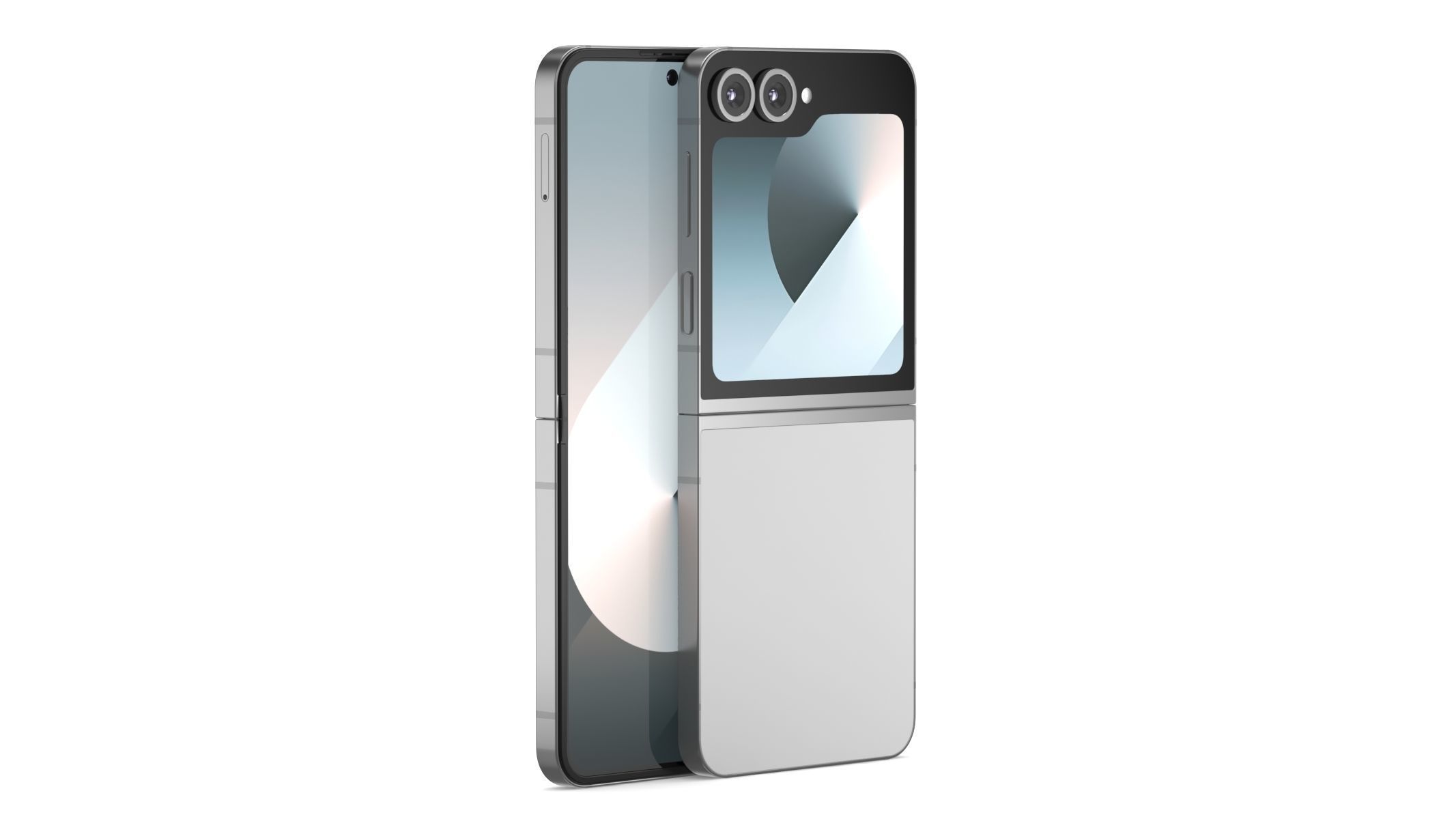 Samsung Galaxy Z Flip6 Silver Shadow 3D model_1
