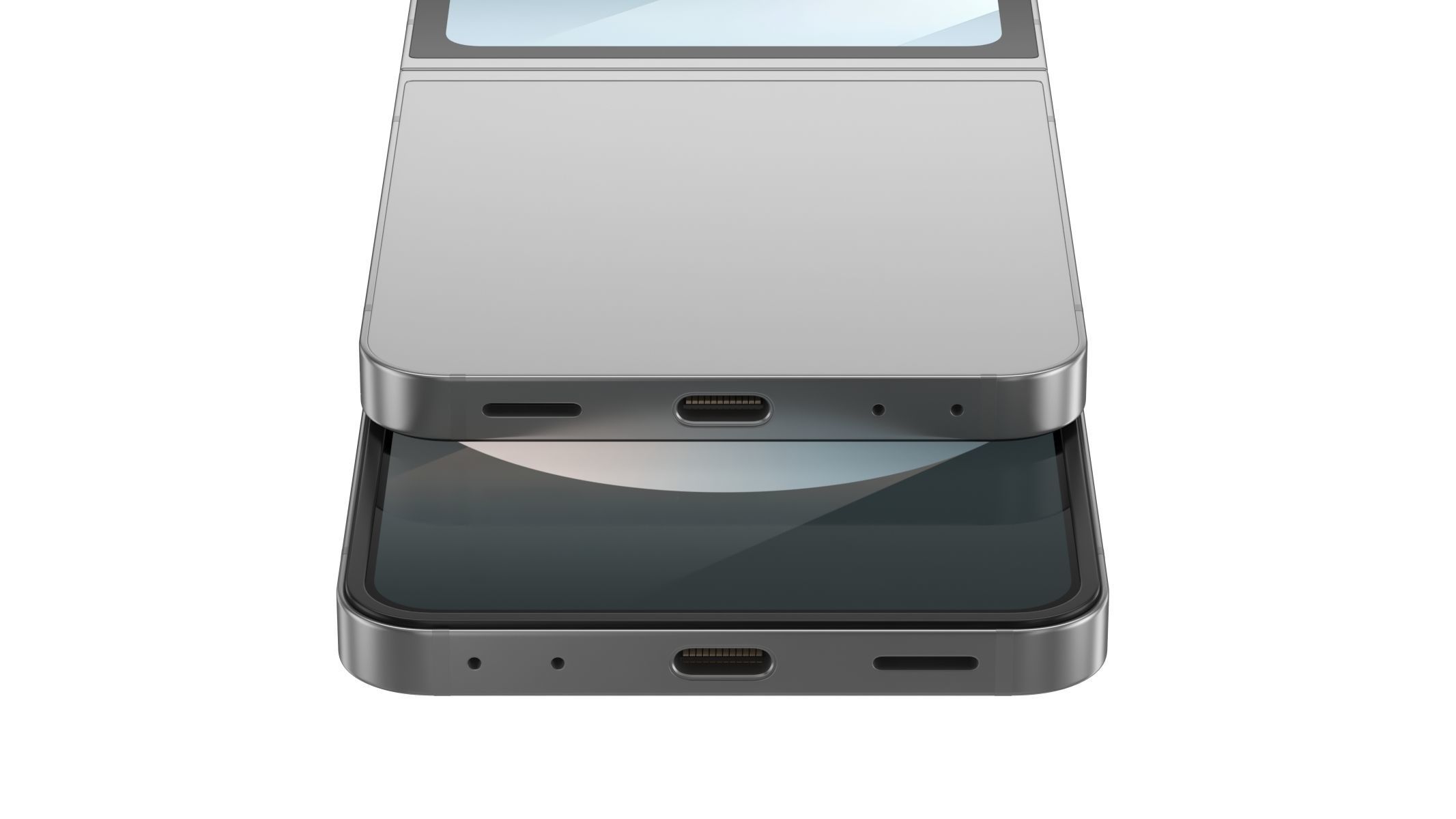 Samsung Galaxy Z Flip6 Silver Shadow 3D model_9