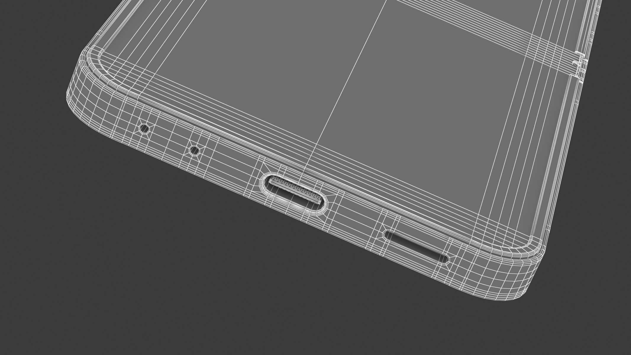 Samsung Galaxy Z Flip6 Silver Shadow 3D model_15