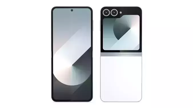 Samsung Galaxy Z Flip6 White 3D model