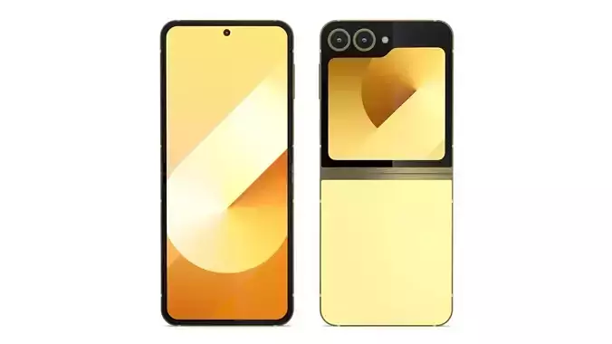 Samsung Galaxy Z Flip6 Yellow 3D model