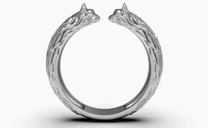 Cat Crafted Organic Ring 3D print model