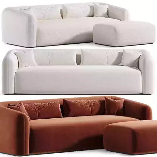 Mitchell sofa with ottoman