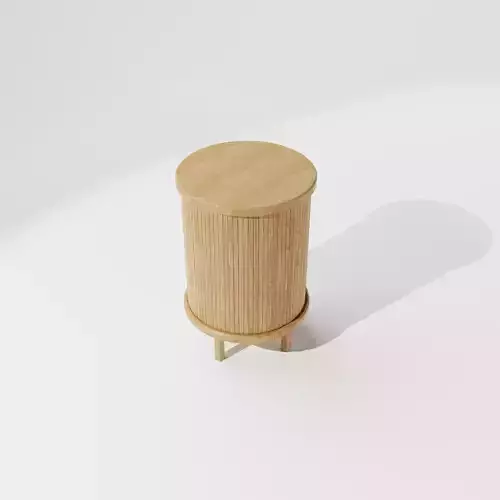 Wooden Round Side Table 