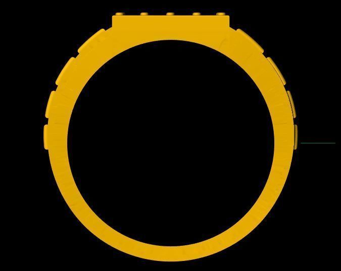 Gents Cluster Ring 3dm file 3D print model_6