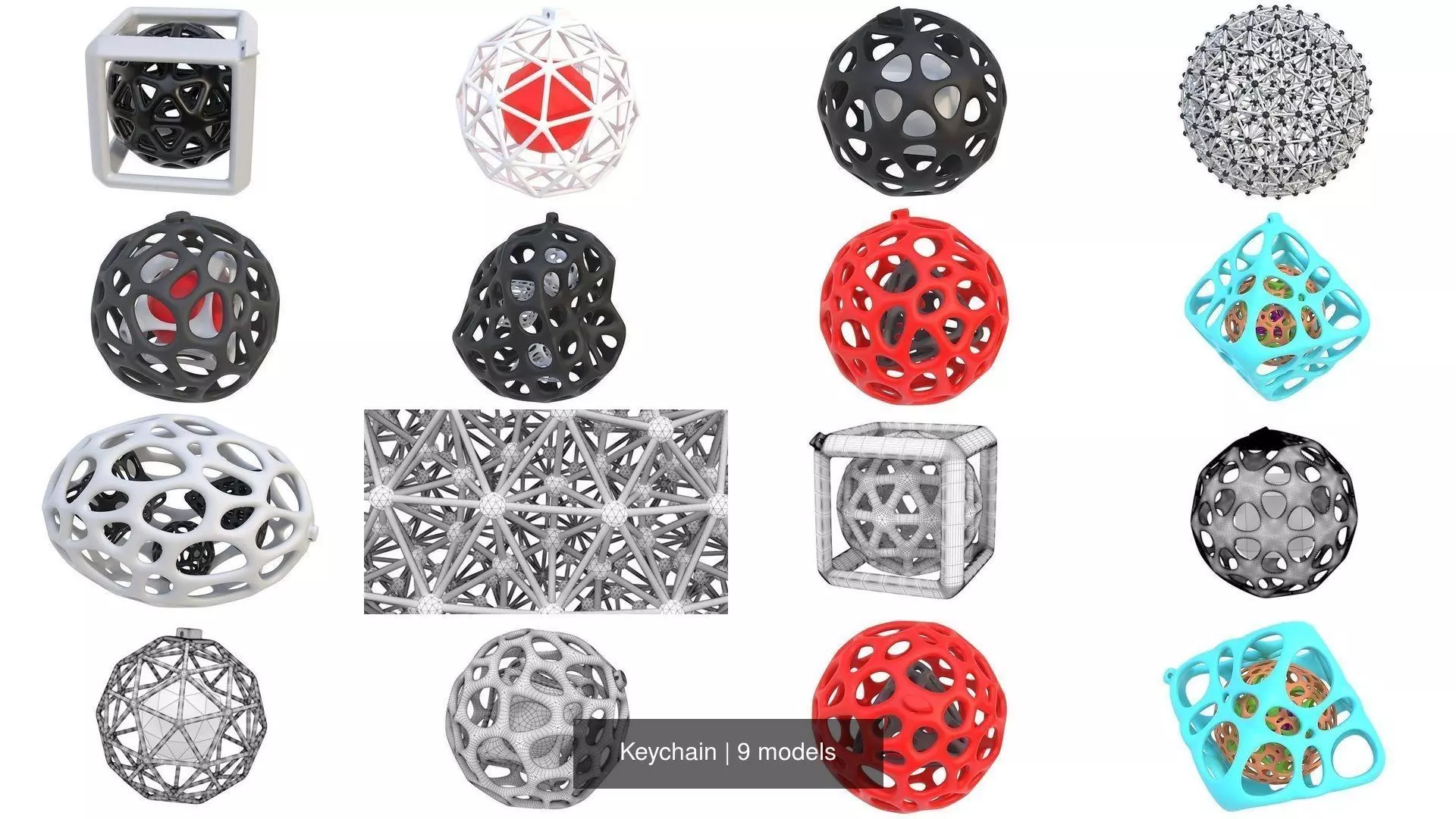 Keychain 3D Model Collection_0