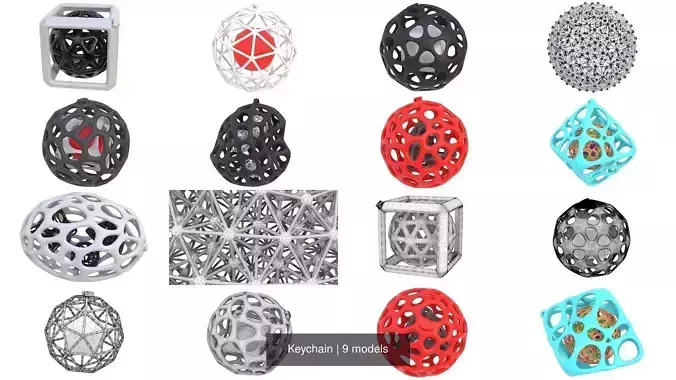 Keychain 3D Model Collection