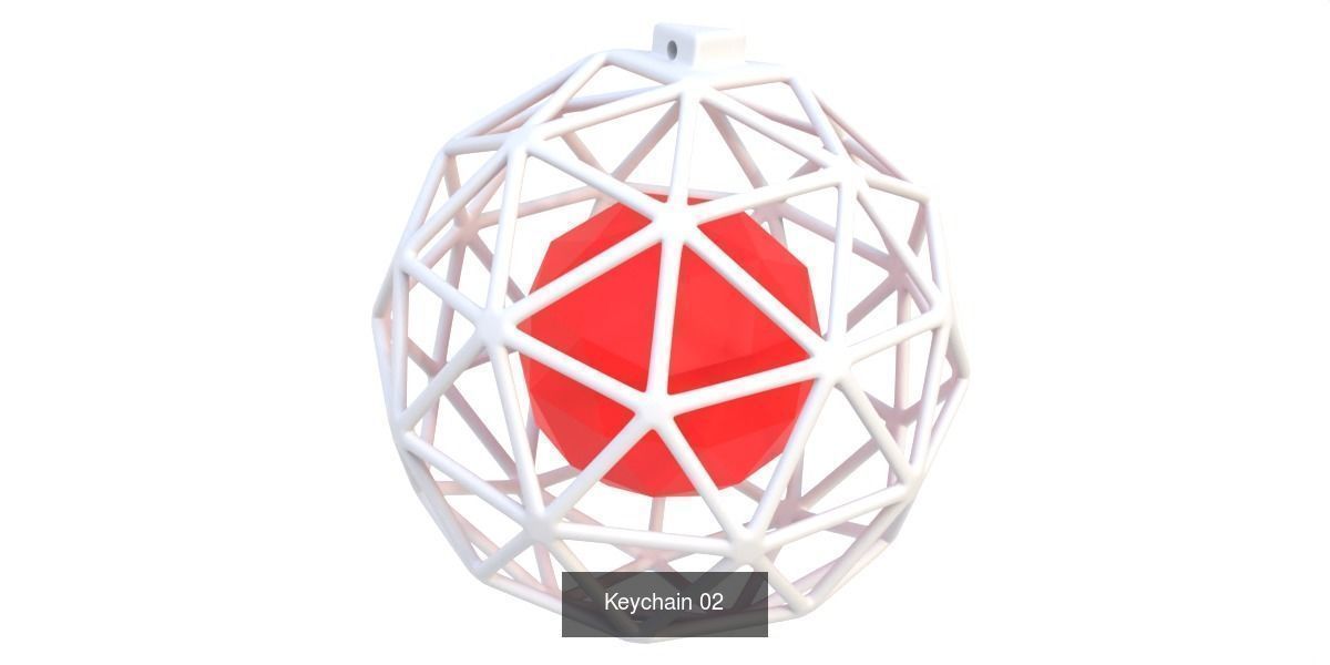 Keychain 3D Model Collection_2