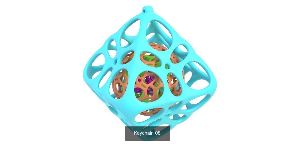 Keychain 3D Model Collection_8