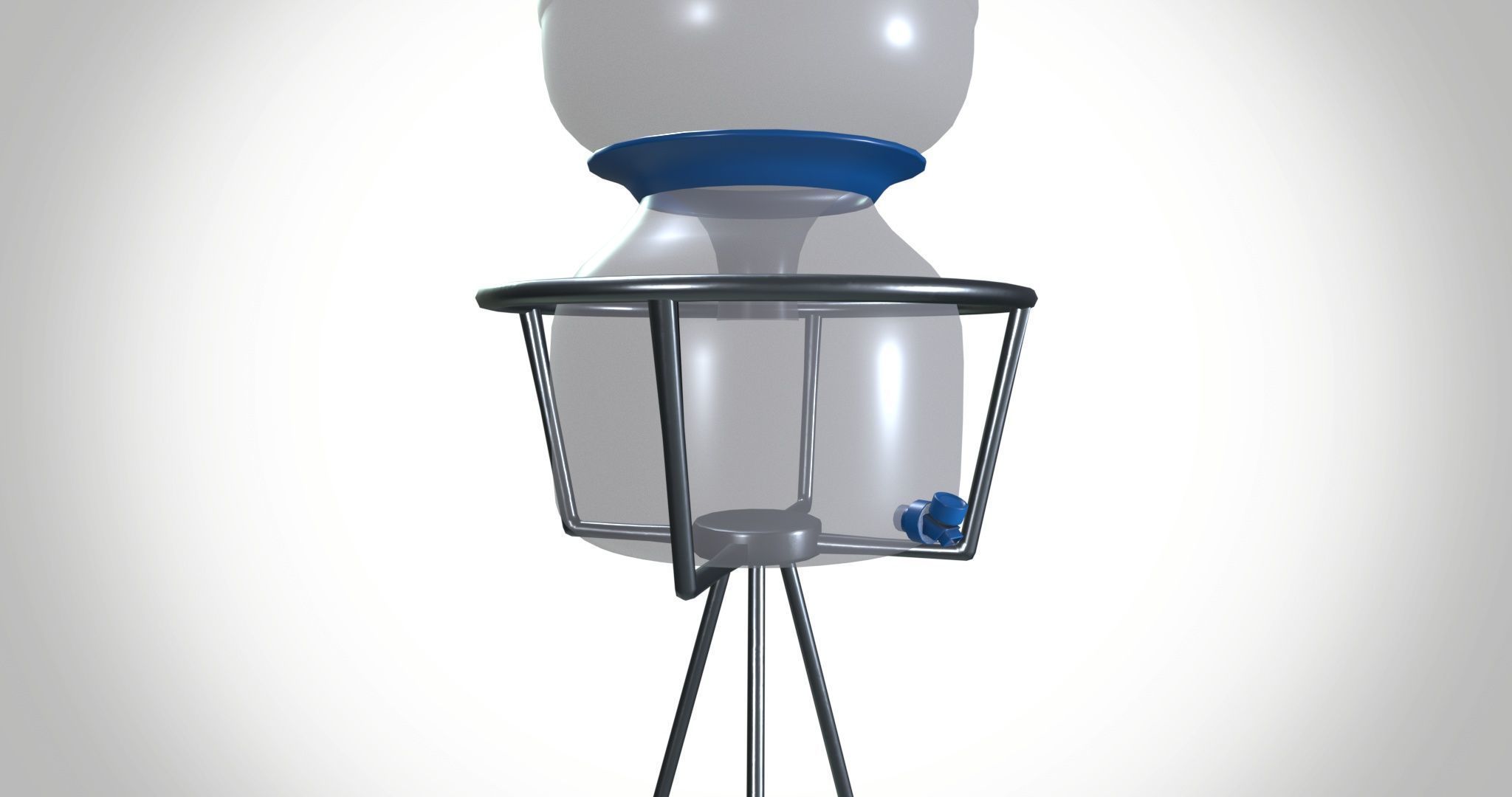 Water can and Stand 3D model_2