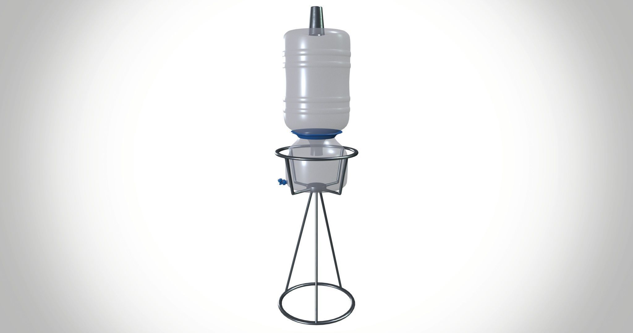 Water can and Stand 3D model_5