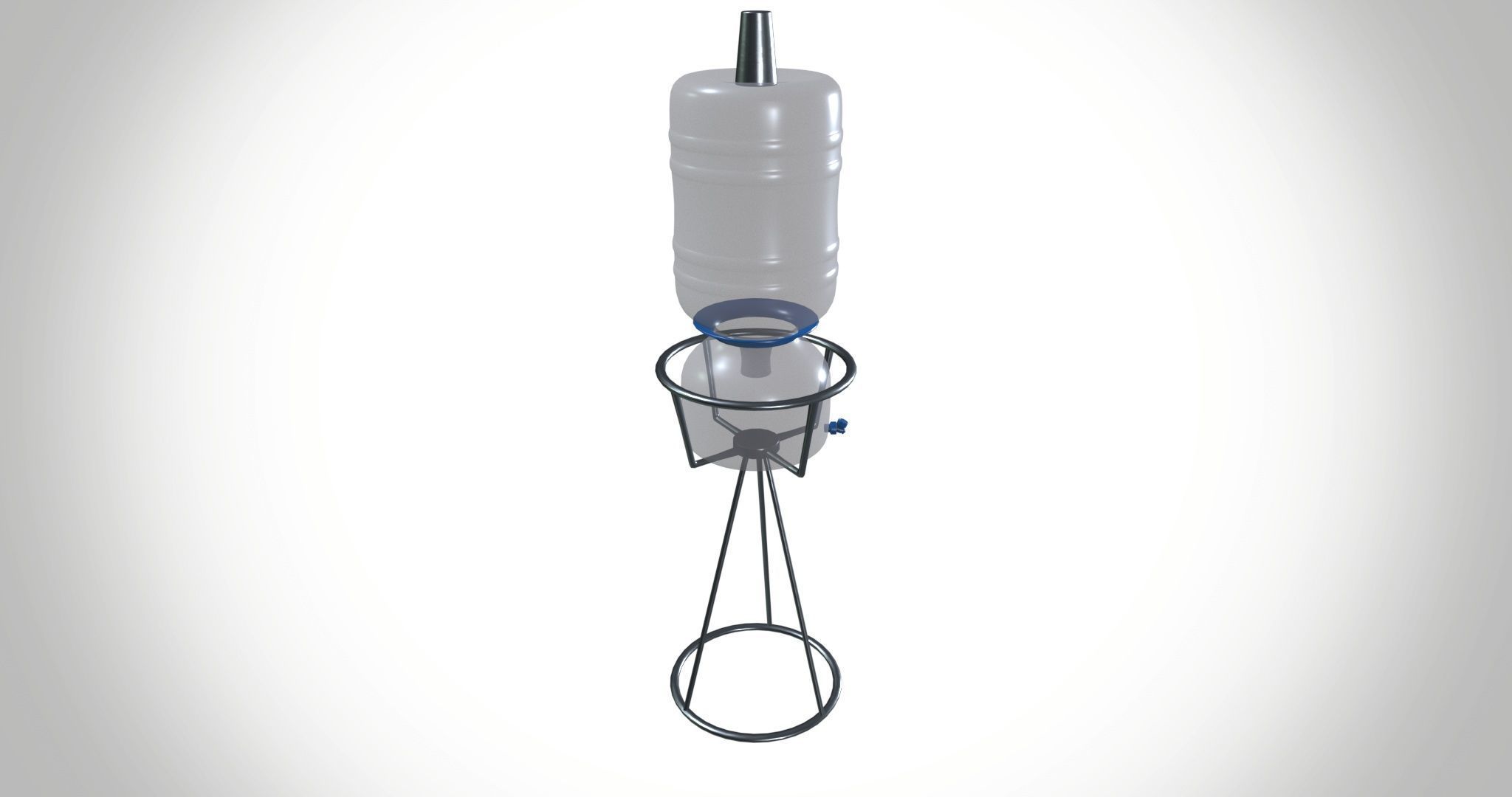 Water can and Stand 3D model_4