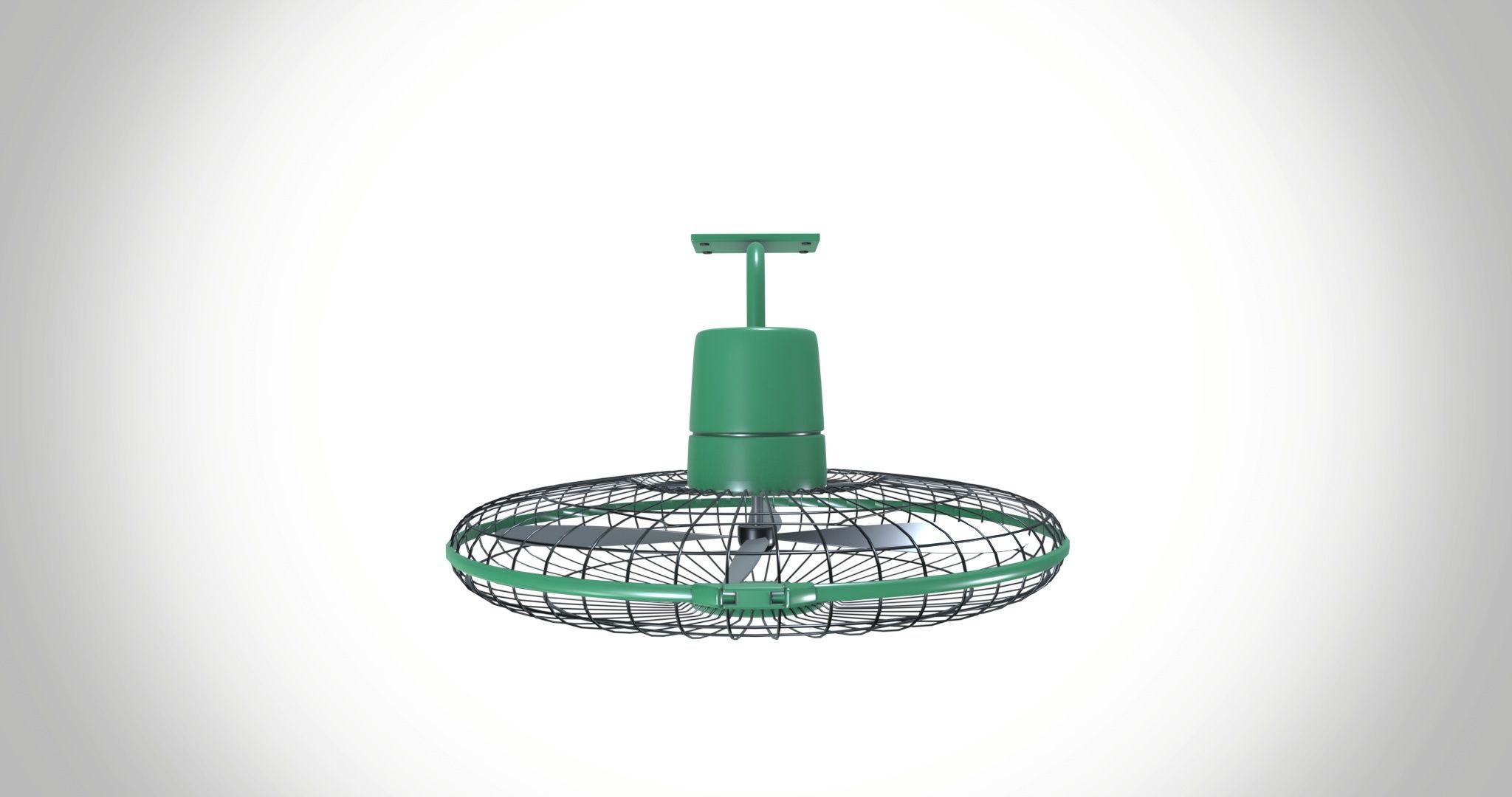 Wall mount fan 3D model_6