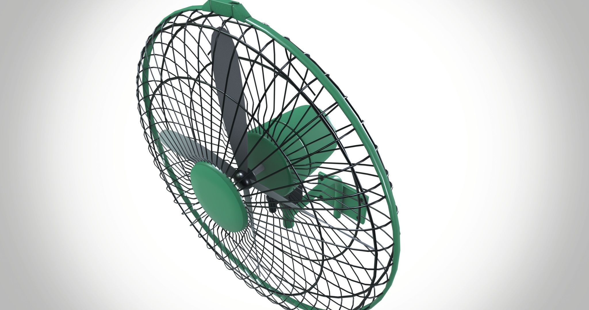 Wall mount fan 3D model_8