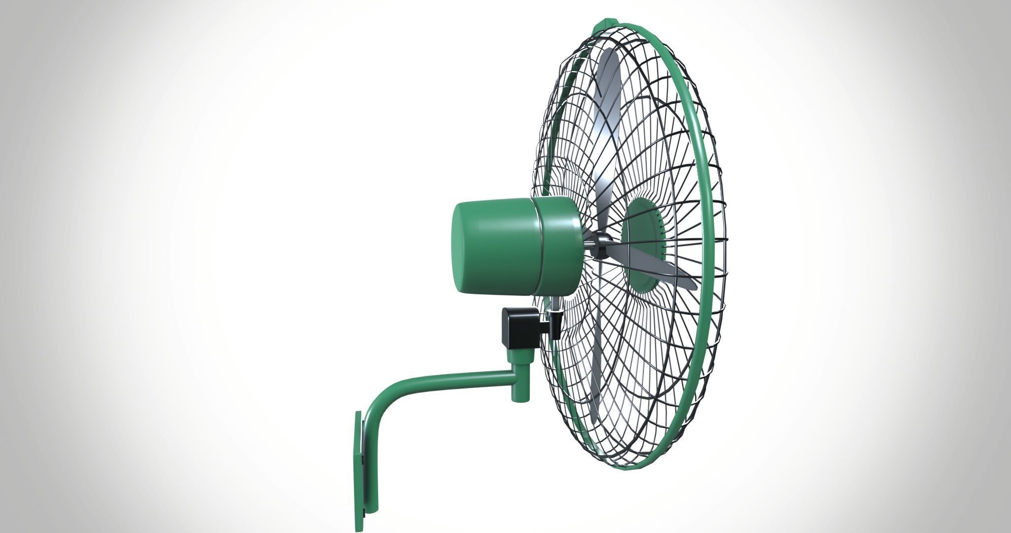 Wall mount fan 3D model_5