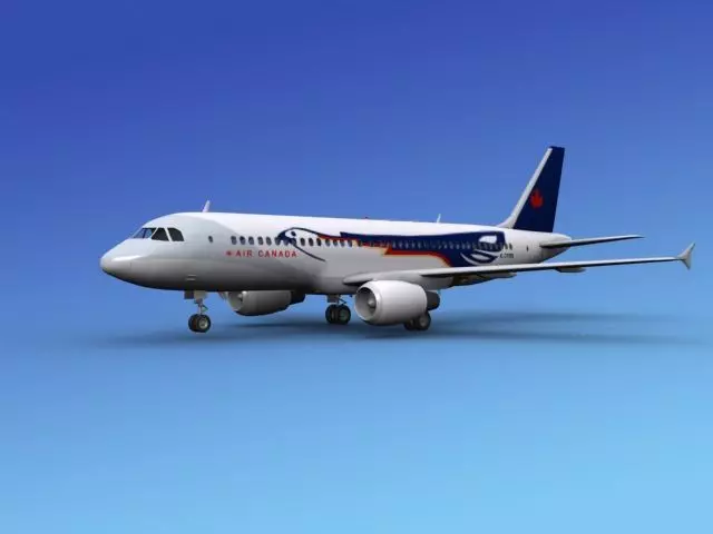 Airbus A320 Air Canada Eagle 3D model