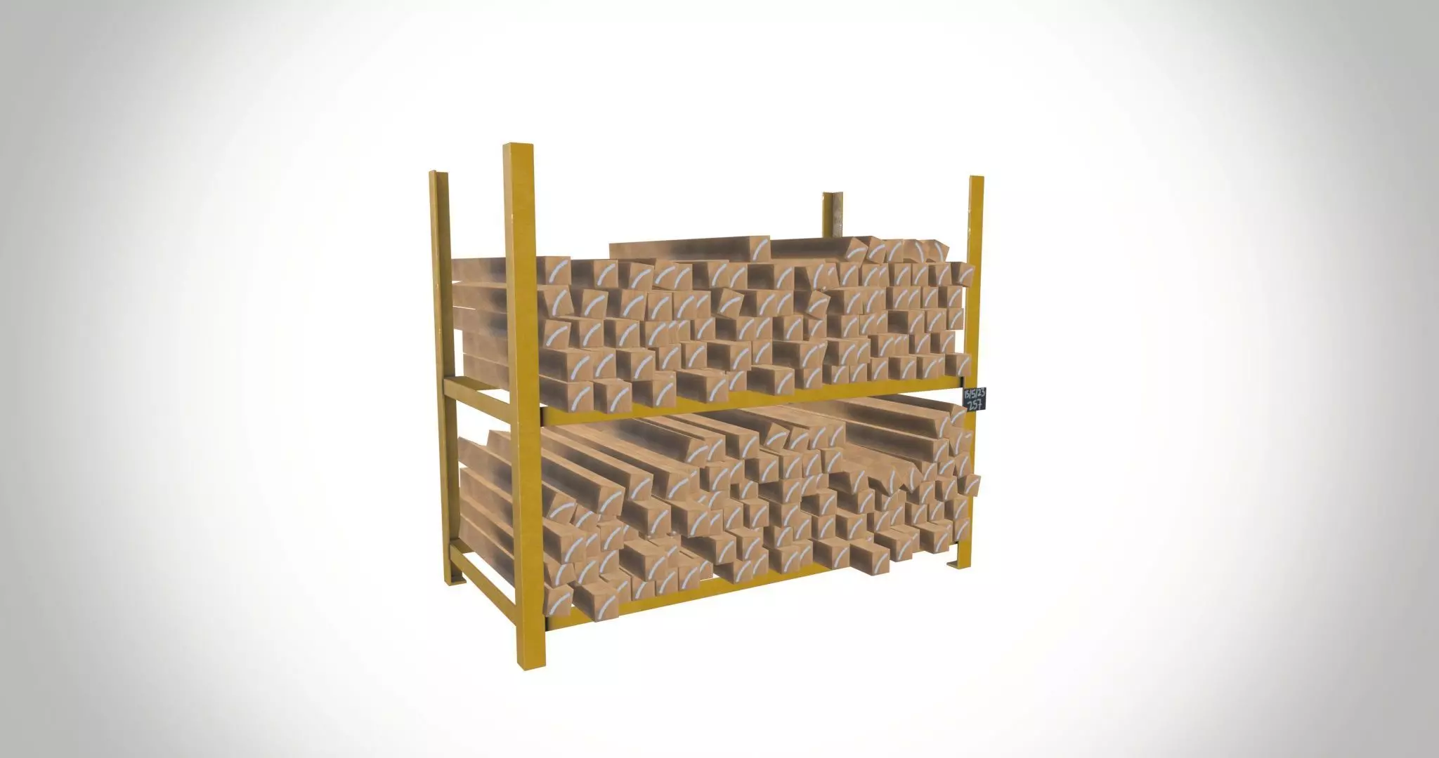 Wooden Block Rack 3D model_0